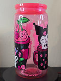 Acrylic Cup - Pink Kuromi Coffee *B Grade*