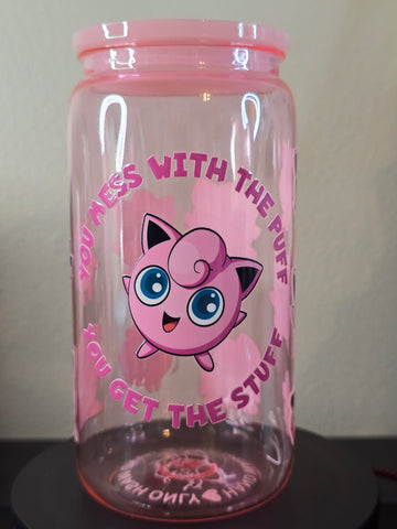 Acrylic Cup - Pink Kirby *B Grade*