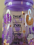 Acrylic Cup - Purple Cafecito y Chisme *C Grade*