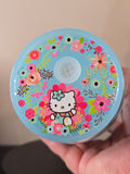 Acrylic Cup - Blue Hello Kitty Floral
