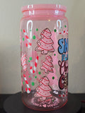 Acrylic Cup - Pink Flakes & Cakes *B Grade*