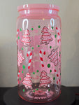 Acrylic Cup - Pink Flakes & Cakes *B Grade*
