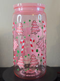 Acrylic Cup - Pink Flakes & Cakes *B Grade*