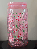 Acrylic Cup - Pink Flakes & Cakes *B Grade*
