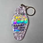 Retro Hotel Keychain - Good Heart But This Mouth