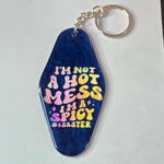 Retro Hotel Keychain - Hot Mess