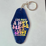 Retro Hotel Keychain - Hot Mess