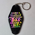 Retro Hotel Keychain - Functional Adult