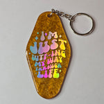 Retro Hotel Keychain - WTF-ing Through Life