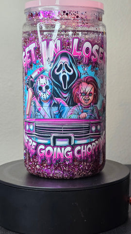 Acrylic Snowglobe Cup - Going Chopping