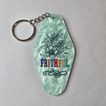 Retro Hotel Keychain - Faithful
