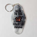 Retro Hotel Keychain - Smoky Keys to the Haunted House