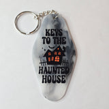 Retro Hotel Keychain - Smoky Keys to the Haunted House