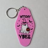 Retro Hotel Keychain - Witchy Vibes