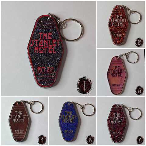 Stanley Hotel Room 217 Keychains